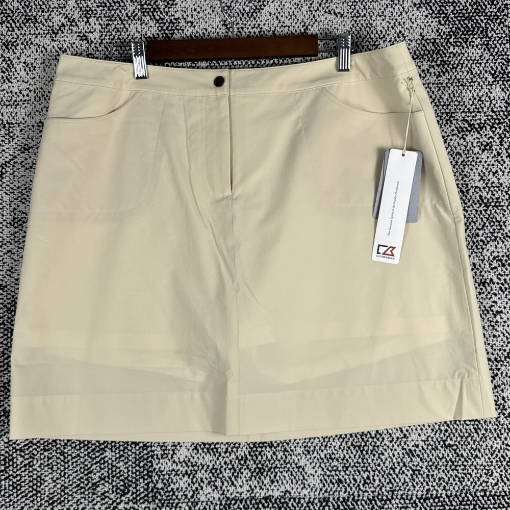 Cutter & Buck Golf Skort Womens 16‎ CB Drytec Yellow NWT